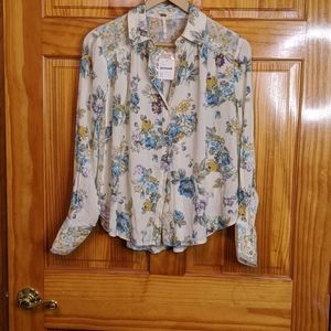 NWT Free People Button Up Top Sz.XS
